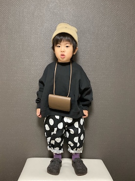 「アイテム（ソックス/靴下）」を使った、S♡K♡K♡さん（キッズ・90cm）の秋コーディネート