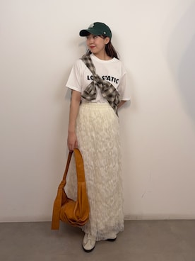 「SENSE OF PLACE by URBAN RESEARCH（センスオブプレイスバイアーバンリサーチ）のアイテム（帽子）」を使った、みてきちさん（レディース・155cm）の春コーディネート