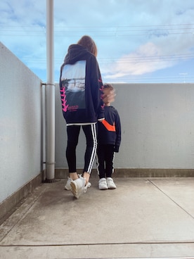 「NIKE（ナイキ）のアイテム（パーカー）」を使った、こめ〈相互follow〉さん（レディース・150cm）の冬コーディネート