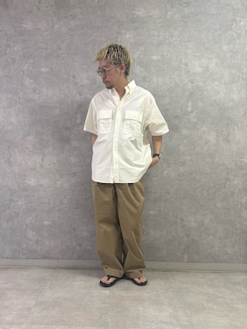 「アイテム（メガネ）」を使った、enotaku0905さん（メンズ・173cm）の春コーディネート