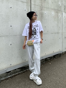「NIKE（ナイキ）のアイテム（トップス）」を使った、mayu さん（レディース・153cm）の夏コーディネート