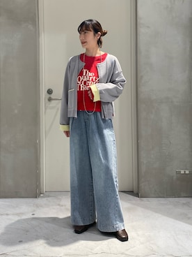 「CIAOPANIC TYPY（チャオパニックティピー）のアイテム（ブーツ）」を使った、ささきともみさん（レディース・158cm）の冬コーディネート