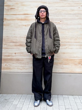 「NIKE（ナイキ）のアイテム」を使った、 K-taさん（メンズ・170cm・30代）の冬コーディネート