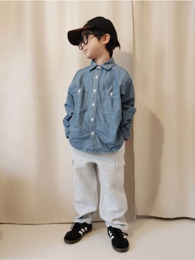 「アイテム（ファッション雑貨）」を使った、REIさん（キッズ・110cm）の春コーディネート
