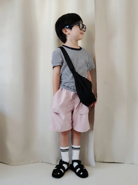 「アイテム（ショルダーバッグ）」を使った、REIさん（キッズ・110cm）の秋コーディネート