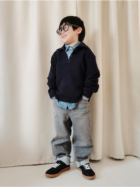 「アイテム（ファッション雑貨）」を使った、REIさん（キッズ・110cm）の冬コーディネート