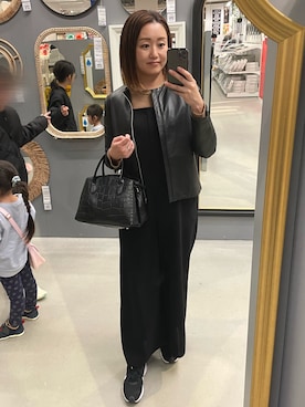 「アイテム（つなぎ/オールインワン）」を使った、ayak0wearさん（レディース・159cm）の秋コーディネート