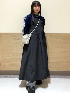 「アイテム（スウェット）」を使った、anzさん（レディース・148cm・10代）の冬コーディネート