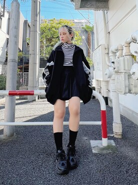 「アイテム（ナイロンジャケット）」を使った、Figments_officialさん（レディース・151cm）の冬コーディネート