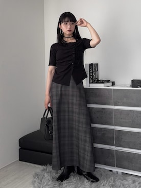 「アイテム（バッグ）」を使った、comachiさん（レディース・163cm）の春コーディネート