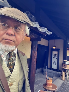 「アイテム（帽子）」を使った、しまうまおじさんさん（メンズ・165cm・70代）の春コーディネート