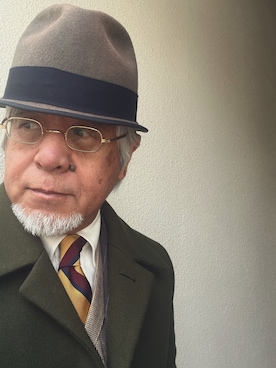 「アイテム（ベスト）」を使った、しまうまおじさんさん（メンズ・165cm・70代）の春コーディネート