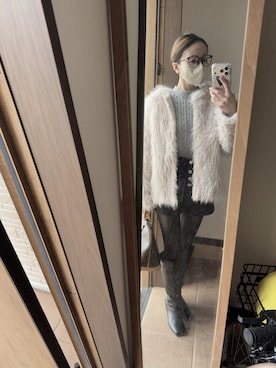 「LOUIS VUITTON（ルイヴィトン）のアイテム（ハンドバッグ、ブラウン系）」を使った、reichelさん（レディース・150cm）の冬コーディネート