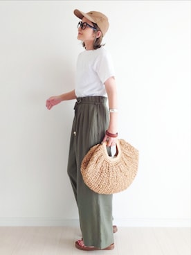 「アイテム（シューズ）」を使った、𝕪𝕦𝕚さん（レディース・155cm・40代）の夏コーディネート