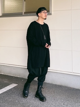 「KANGOL（カンゴール）のKANGOL Faux Leather Cap（ハンチング/ベレー帽）」を使った、massuさん（メンズ・174cm）の秋コーディネート