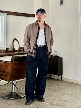 「Dr. Martens（ドクターマーチン）の＜Dr.Martens＞ ALLBLACK 3EYE/シューズ（Boots、ブラック系）」を使った、massuさん（メンズ・174cm）の春コーディネート