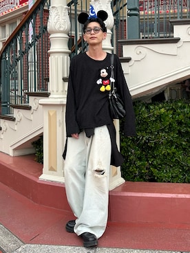 「Acne Studios（アクネストゥディオズ）のアイテム（パンツ）」を使った、ゆうさん（メンズ・178cm）の春コーディネート