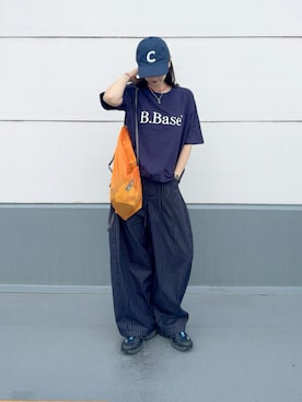 「アイテム（スラックス）」を使った、YURIさん（レディース・166cm）の秋コーディネート