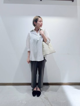 「アイテム（その他シューズ）」を使った、のみ子さん（レディース・154cm）の春コーディネート