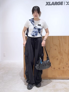 「アイテム（キーホルダー）」を使った、かももさん（レディース・160cm）の春コーディネート