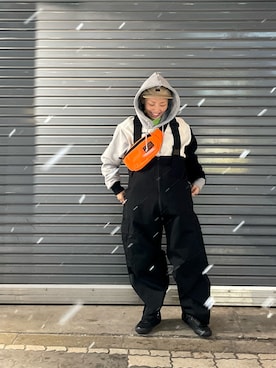 「アイテム（パーカー）」を使った、yamaayuさん（レディース・151cm）の冬コーディネート