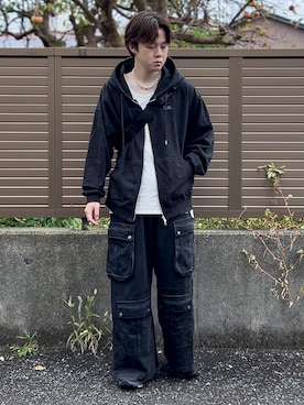「アイテム（メッセンジャーバッグ）」を使った、ゐをりさん（メンズ・171cm）の秋コーディネート