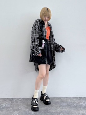 「アイテム（チャーム）」を使った、anninさん（レディース・152cm・30代）の春コーディネート