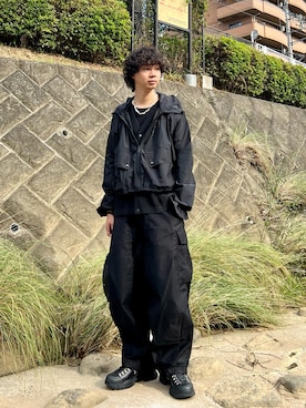 「アイテム（ナイロンジャケット）」を使った、Honeyさん（メンズ・176cm・30代）の秋コーディネート