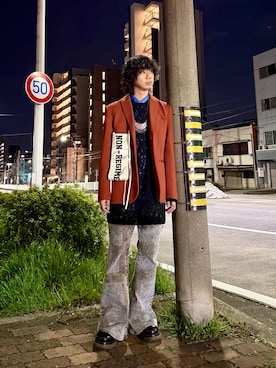 「アイテム（その他アウター）」を使った、Honeyさん（メンズ・176cm・30代）の春コーディネート