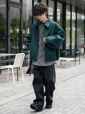 「ブルゾン」｜Rocky Monroeさん（メンズ・173cm）の冬コーディネート