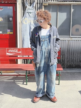 「アイテム（ブルゾン、グレー系）」を使った、ぽん。さん（レディース・158cm）の春コーディネート