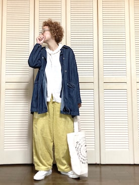 「troisのアイテム」を使った、ぽん。さん（レディース・158cm）の秋コーディネート