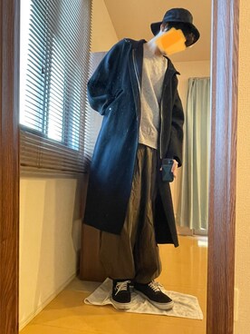 「アイテム（モッズコート）」を使った、MKさん（メンズ・185cm）の秋コーディネート