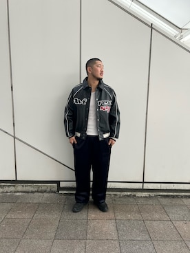 「アイテム（スタジャン）」を使った、はるとさん（メンズ・174cm）の冬コーディネート