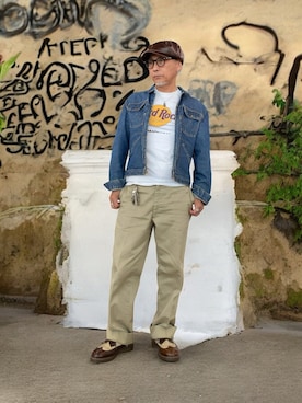 「アイテム（ジャケット/アウター）」を使った、kazu1969さん（メンズ・170cm）の春コーディネート