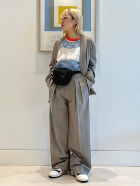 「BEAMS BOY（ビームスボーイ）のアイテム（タンクトップ）」を使った、BEAMS BOYさん（レディース・155cm）の冬コーディネート