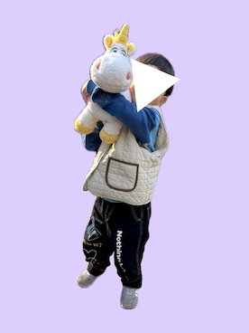 「アイテム（雑貨/ホビー）」を使った、𝚖𝚒𝚣𝚞☻︎　  さん（キッズ・100cm）の春コーディネート