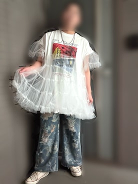 「ふりふり」｜おさけさんさん（レディース・165cm）の夏コーディネート