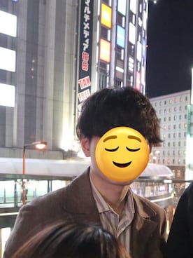 「no brand（ノーブランド）のアイテム（テーラードジャケット）」を使った、りらおじさん（メンズ・174cm）の春コーディネート