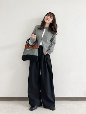 「アイテム（その他アウター）」を使った、かほこ。さん（レディース・162cm）の冬コーディネート
