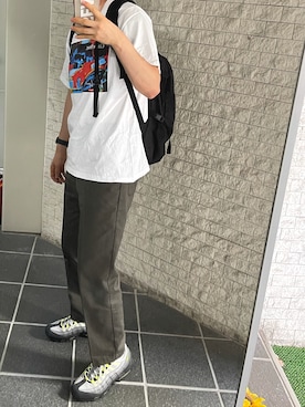 「WIND AND SEA（ウィンダンシー）のアイテム（スマホケース/カバー、その他）」を使った、√17さん（メンズ・173cm）の秋コーディネート