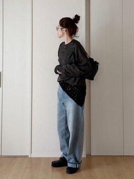 「LOEFF（ロエフ）のアイテム」を使った、himarisoさん（レディース・164cm）の春コーディネート