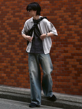 「アイテム（フレグランス）」を使った、げんじさん（メンズ・175cm）の夏コーディネート