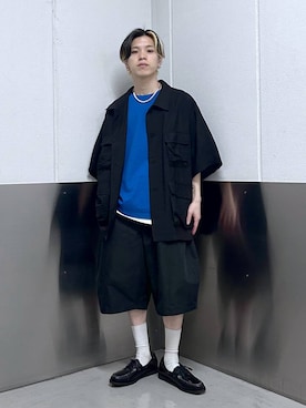 「RAGEBLUE（レイジブルー）のアイテム（タンクトップ）」を使った、覇都さん（メンズ・162cm）の春コーディネート