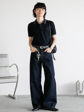 「FRED PERRY（フレッドペリー）のアイテム」を使った、watoさん（メンズ・174cm）の夏コーディネート