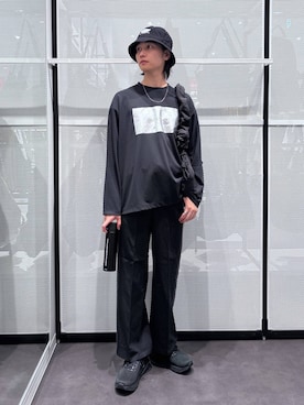 「アイテム（水筒）」を使った、NAOさん（メンズ・175cm）の秋コーディネート