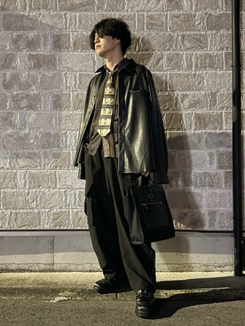 「アイテム（カーゴパンツ）」を使った、ゆうとさん（メンズ・178cm）の秋コーディネート