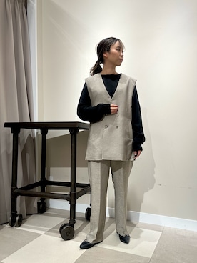「アイテム（セットアップ）」を使った、zuu17さん（レディース・157cm）の冬コーディネート