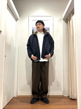 「アイテム（ブルゾン）」を使った、Yuya Sasakiさん（メンズ・179cm・30代）の冬コーディネート