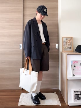 「アイテム（ジャケット/アウター）」を使った、Keiさん（メンズ・177cm・30代）の春コーディネート